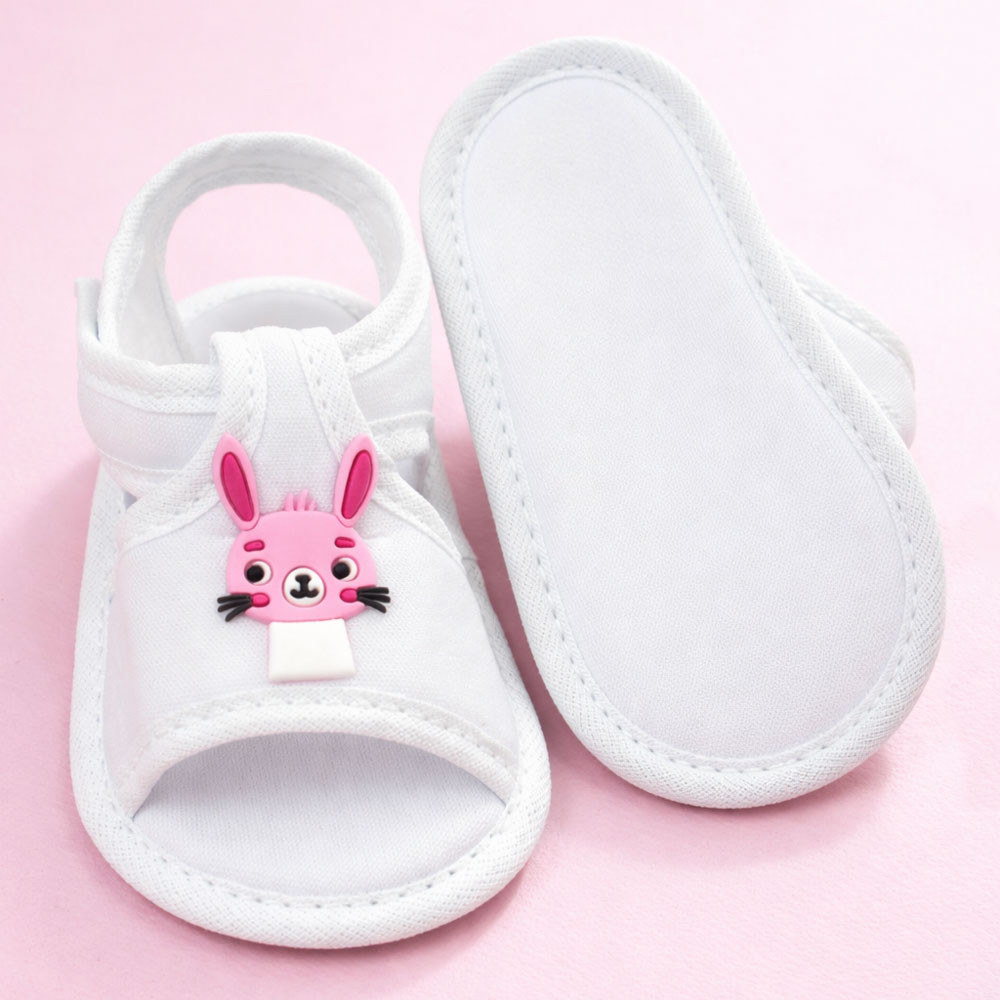 Kit 2 Sandálias Confortáveis Para Bebê Com Temática Bichinhos - Menina 