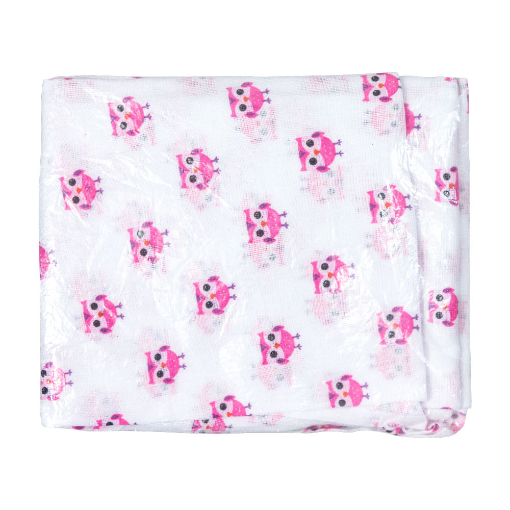 TOALHA FRALDA ESTAMPADA PARA MENINA TOPZ CREMER COM 3 UNI.