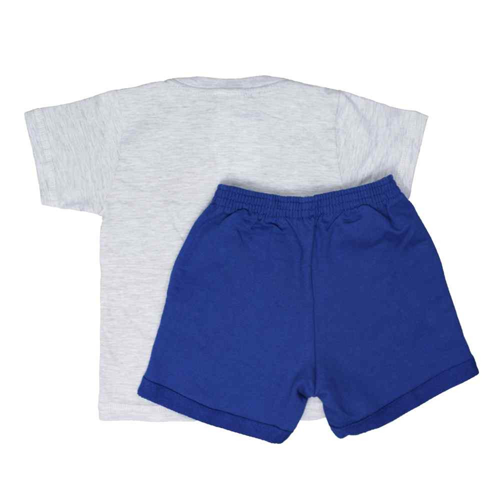 CONJUNTO INFANTIL MASCULINO COM ESTAMPA DE URSINHO MESCLA.