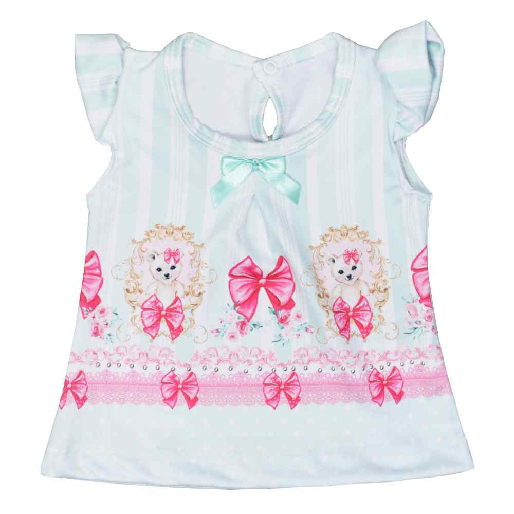 CONJUNTO CURTO PARA BEBÊ LACINHO RANDA MUNDU VERDE