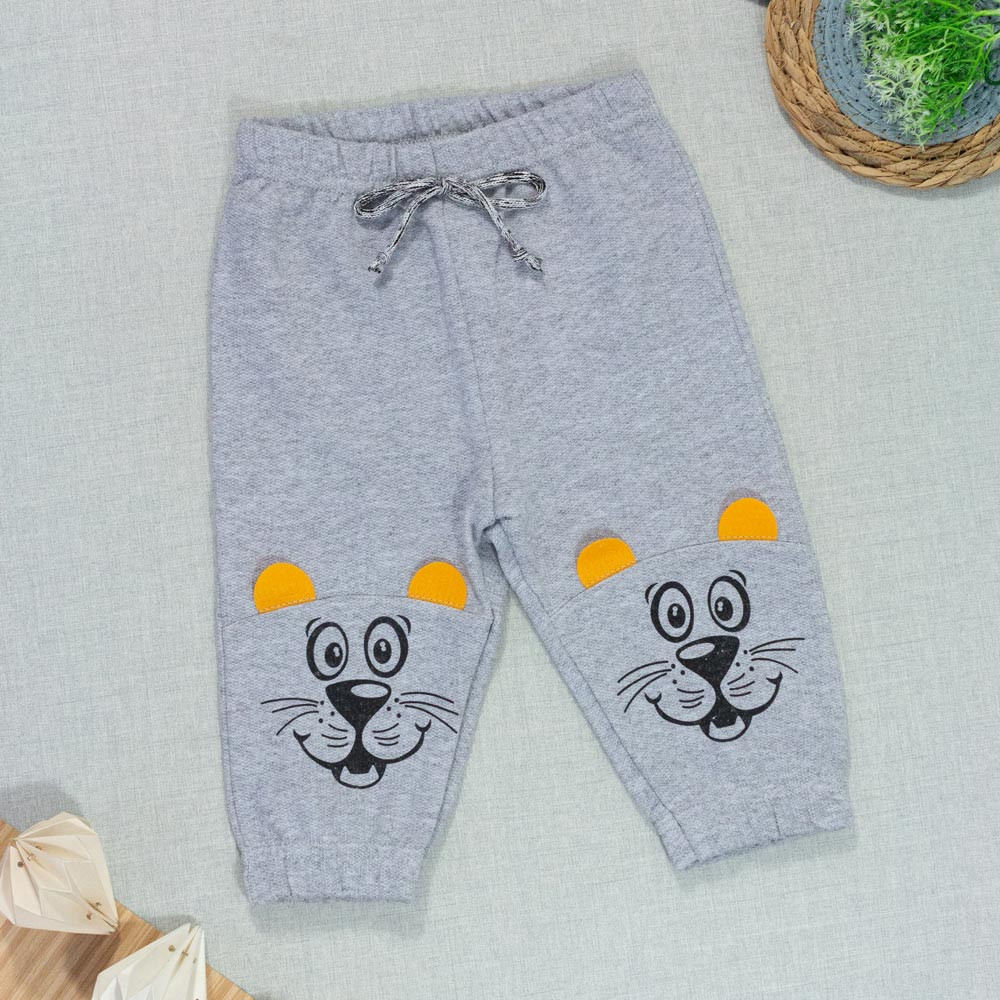 Calça para Bebê e Moletom Flanelado Estilo Tiger Mescla