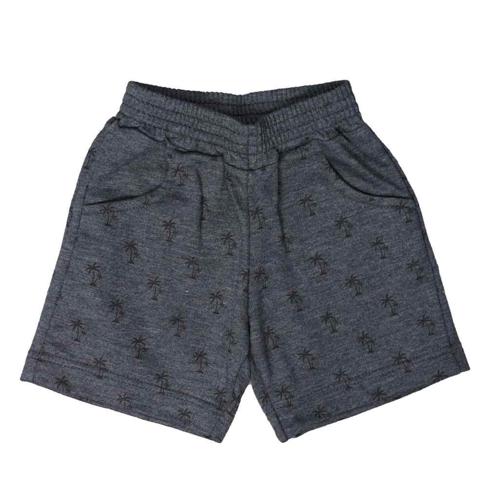 CONJUNTO CURTO CAMISETA E BERMUDA INFANTIL BARCO VERMELHO