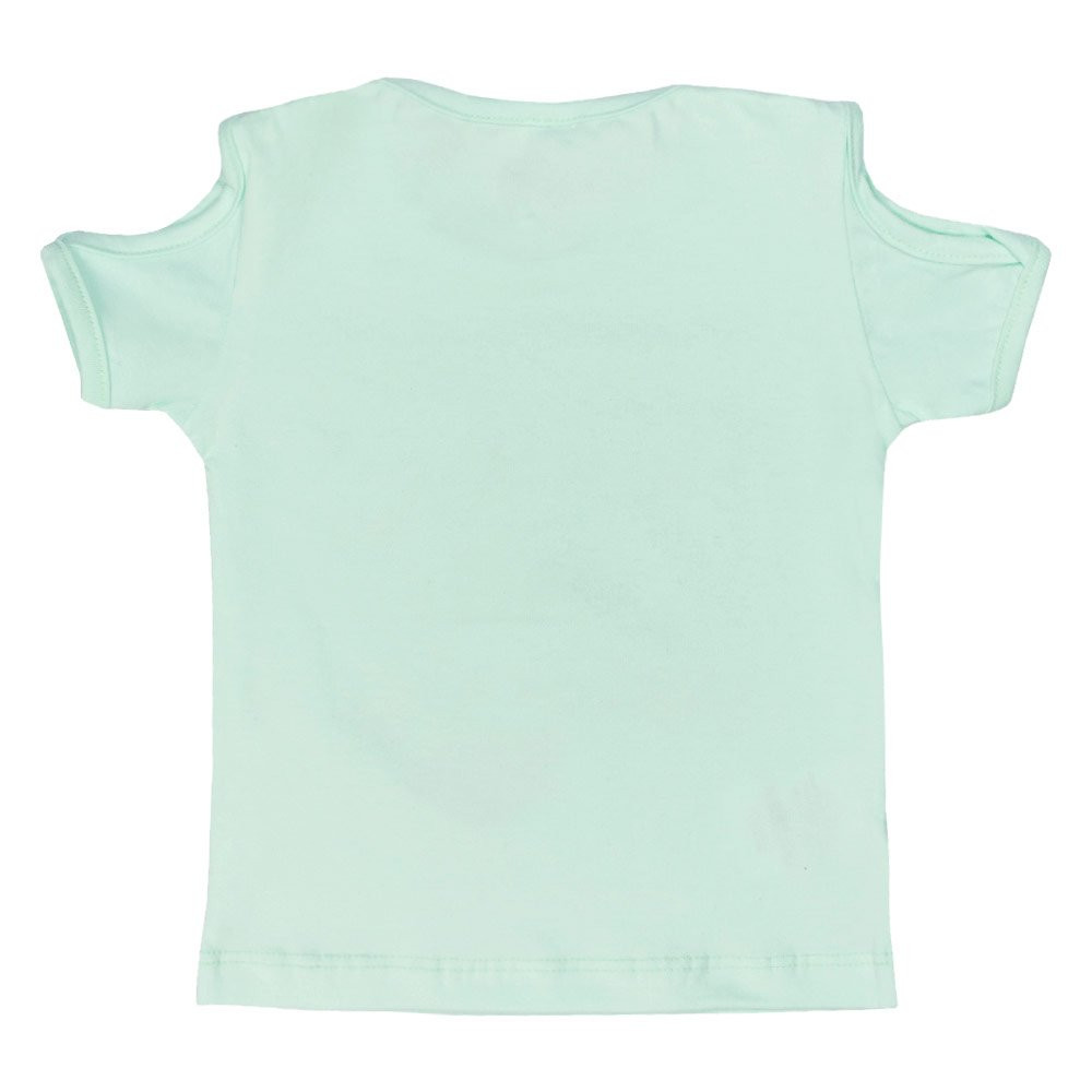 BLUSA INFANTIL EM MALHA ESTAMPADA SUMMER VERDE CLARO
