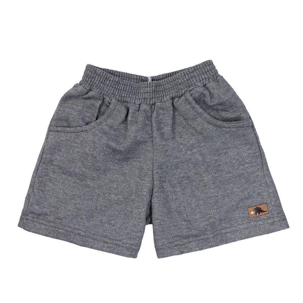 CONJUNTO CURTO CAMISETA E BERMUDA INFANTIL ESTAMPADO DINO BRANCO