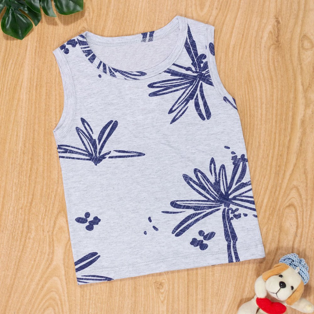 BLUSA REGATA INFANTIL EM MALHA ESTAMPADA FRIENDS BRANCO