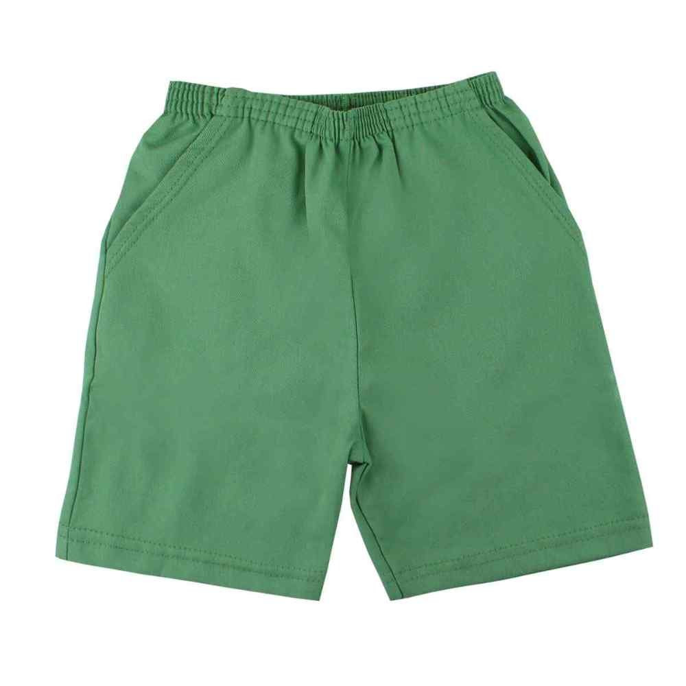 ROUPA INFATNIL BERMUDA EM SARJA OLIVA