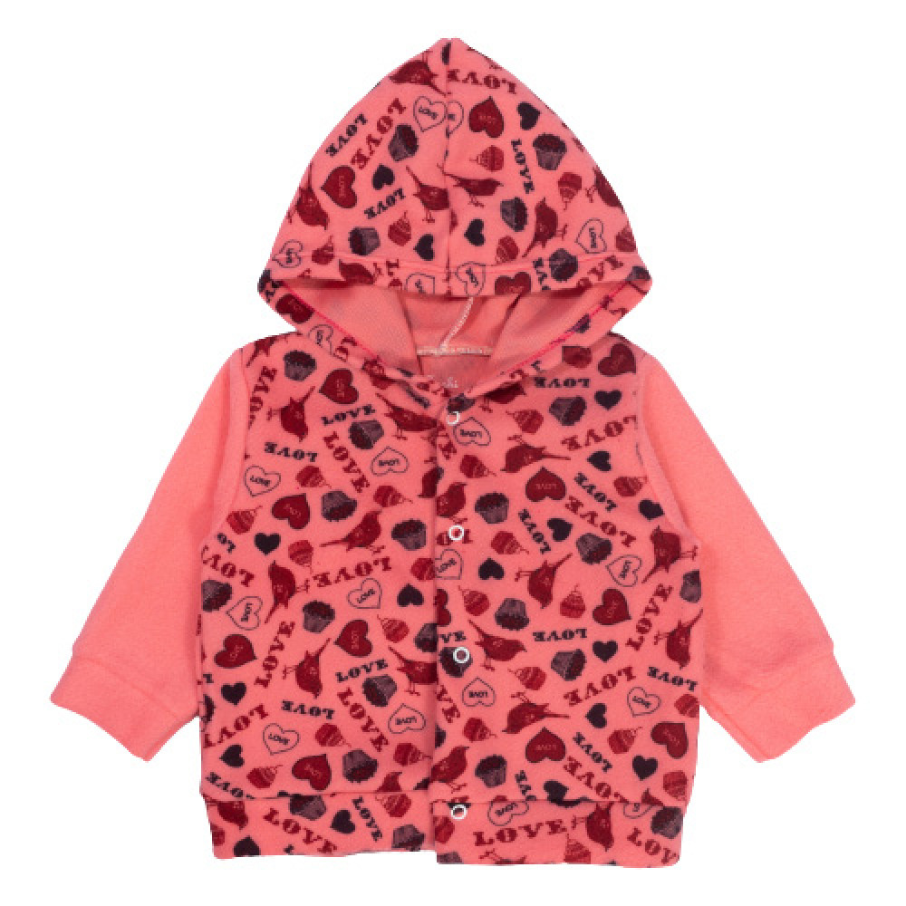 CONJUNTO LONGO INFANTIL EM SOFT QUENTINHO ESTAMPA LOVE CEREJA