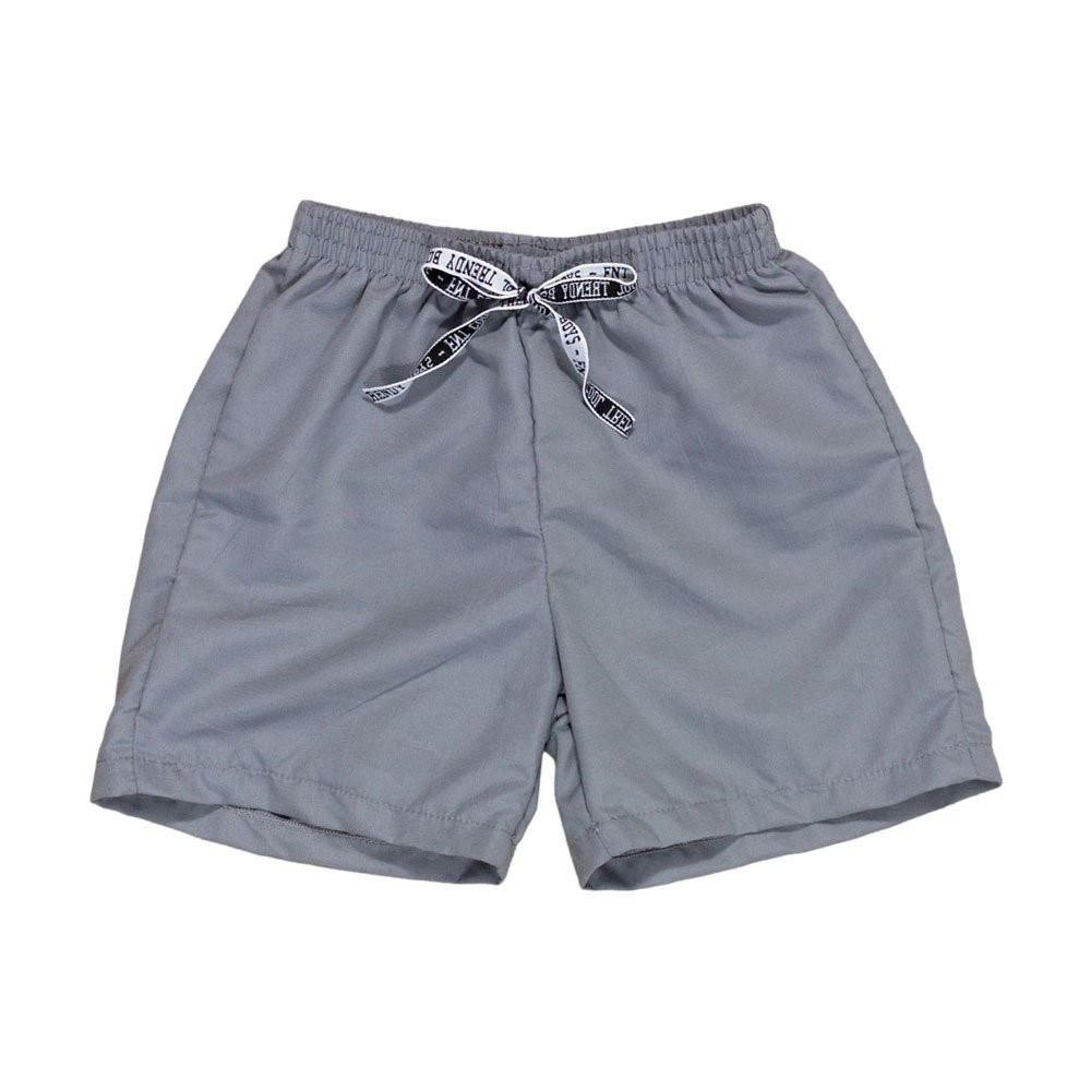 SHORTS INFANTIL 4 AO 8 TACTEL ACQUA PRINT CINZA