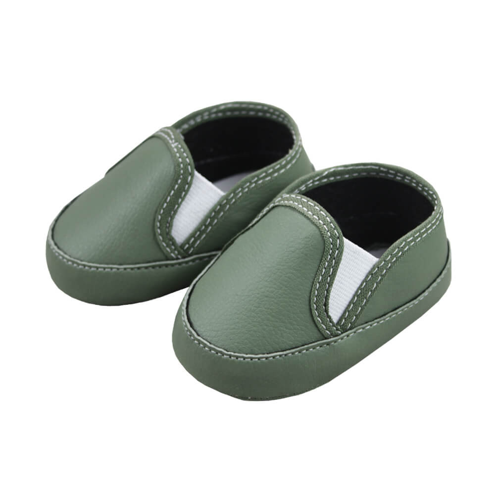 TÊNIS COM ELÁSTICO PARA BEBÊ VERDE MILITAR SOFFETE