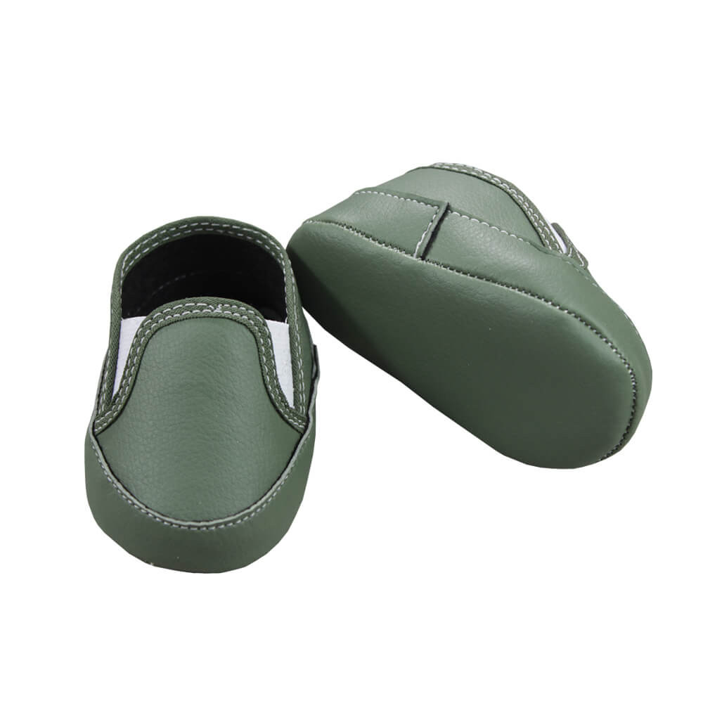 TÊNIS COM ELÁSTICO PARA BEBÊ VERDE MILITAR SOFFETE
