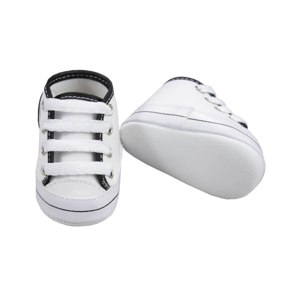 TÊNIS CANO ALTO PARA BEBÊ BRANCO STAR SOFFETE