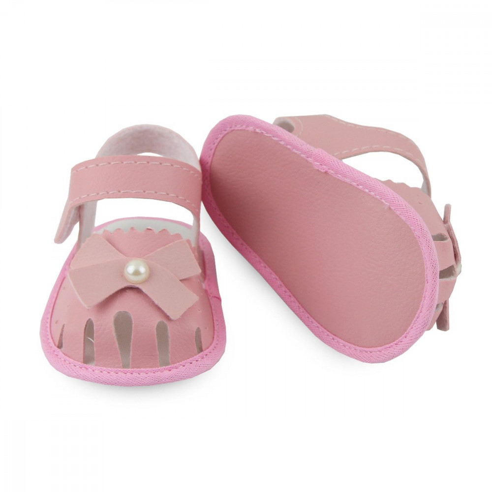 SAPATINHO DE BEBÊ COM LAÇO ROSA SOFFETE