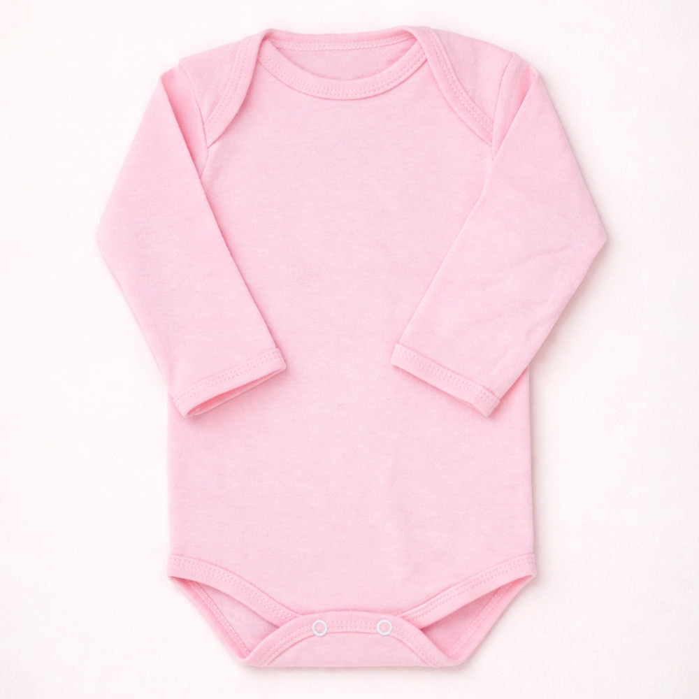Conjunto Básico em Suedine Body Manga Longa e Calça com Pé Reversível Rosa Claro
