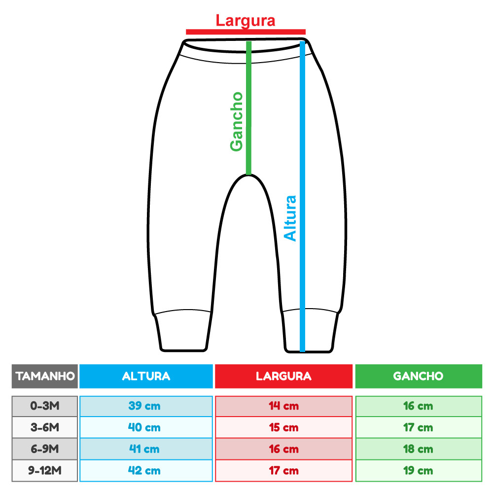 Kit Enxoval Bebê 6 Peças Brancas Body e Calça 100% Algodão