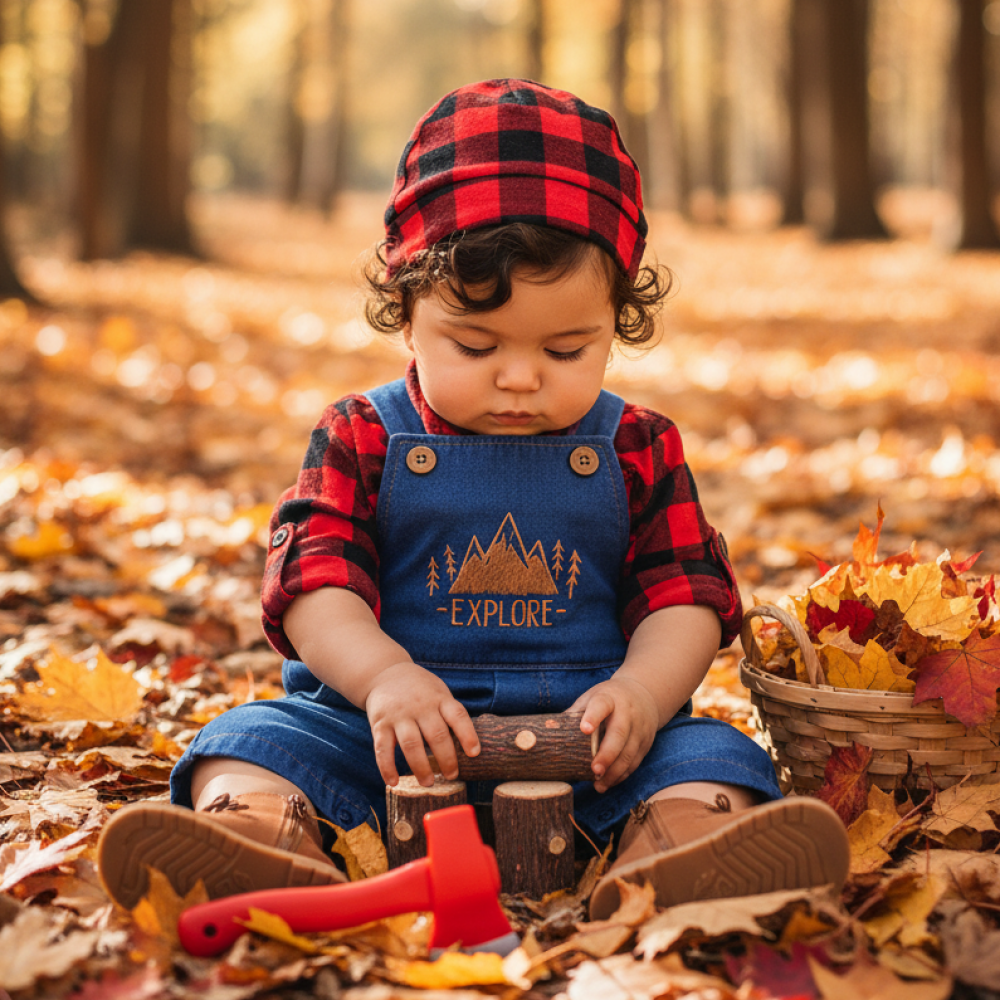 Jardineira Curta Jeans para Bebê - Conforto e Estilo Casual - Lavagem Clara ou Escura
