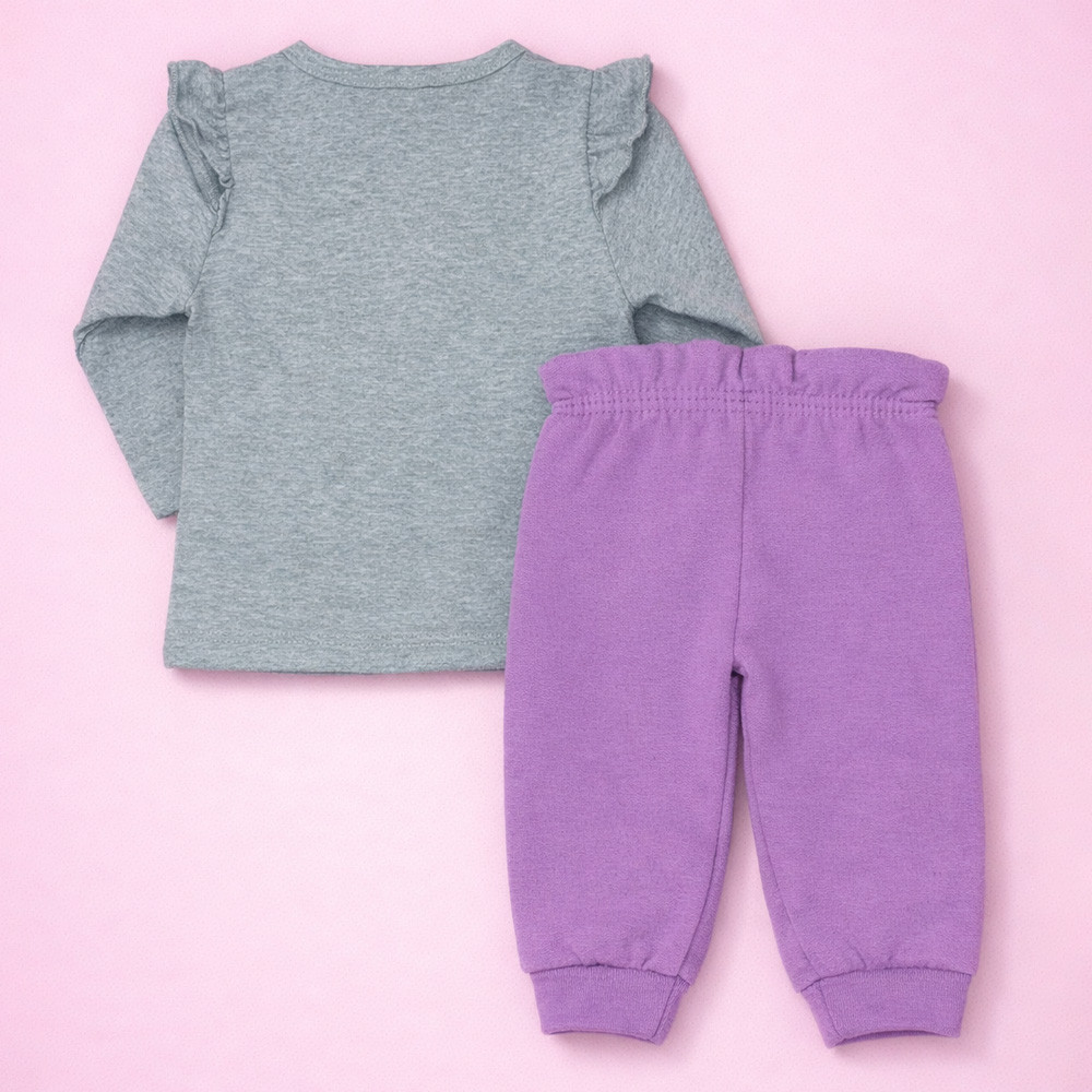 Conjunto Bebê Menina Inverno Babadinhos Delicado Lilás