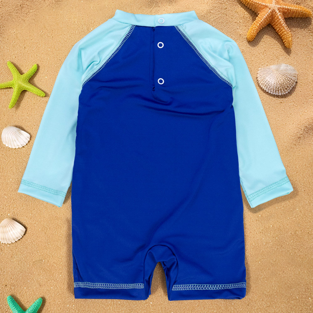 Macacão Para Praia com Proteção UV50+ Royal-Verde Água Para Bebê