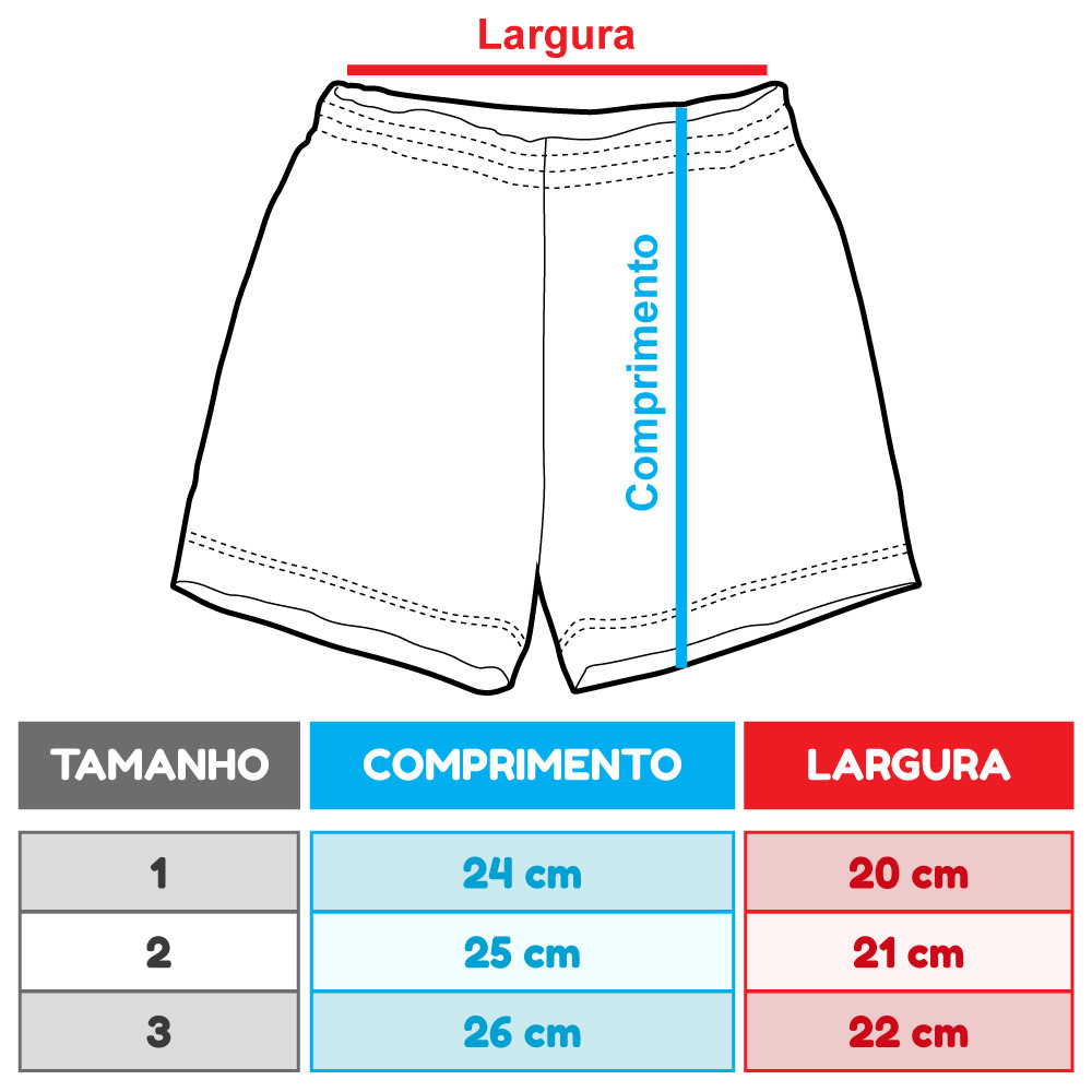 Shorts Mágico Infantil até 3 anos Estampa Surge na Água e Encanta Framboesa