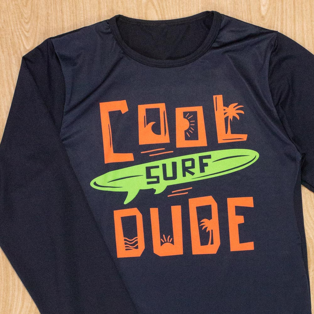 Conjunto Infantil Surf Preto para Meninos com Proteção UV50+