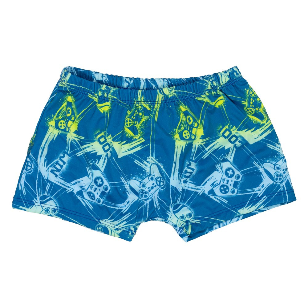 Sunga Azul Game para Meninos com Proteção UV 50+