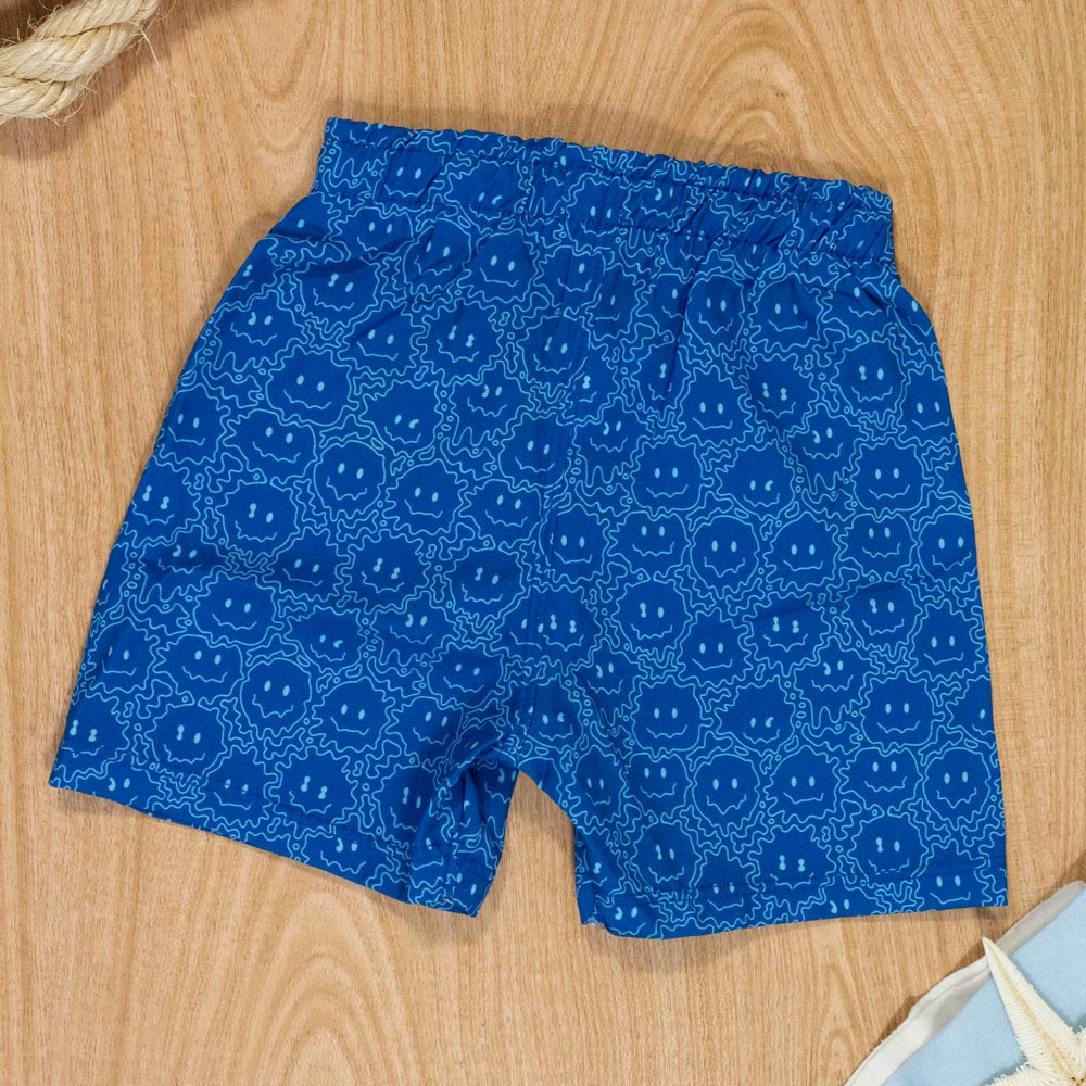 Shorts de Praia com Bolsinho Smiles para Meninos