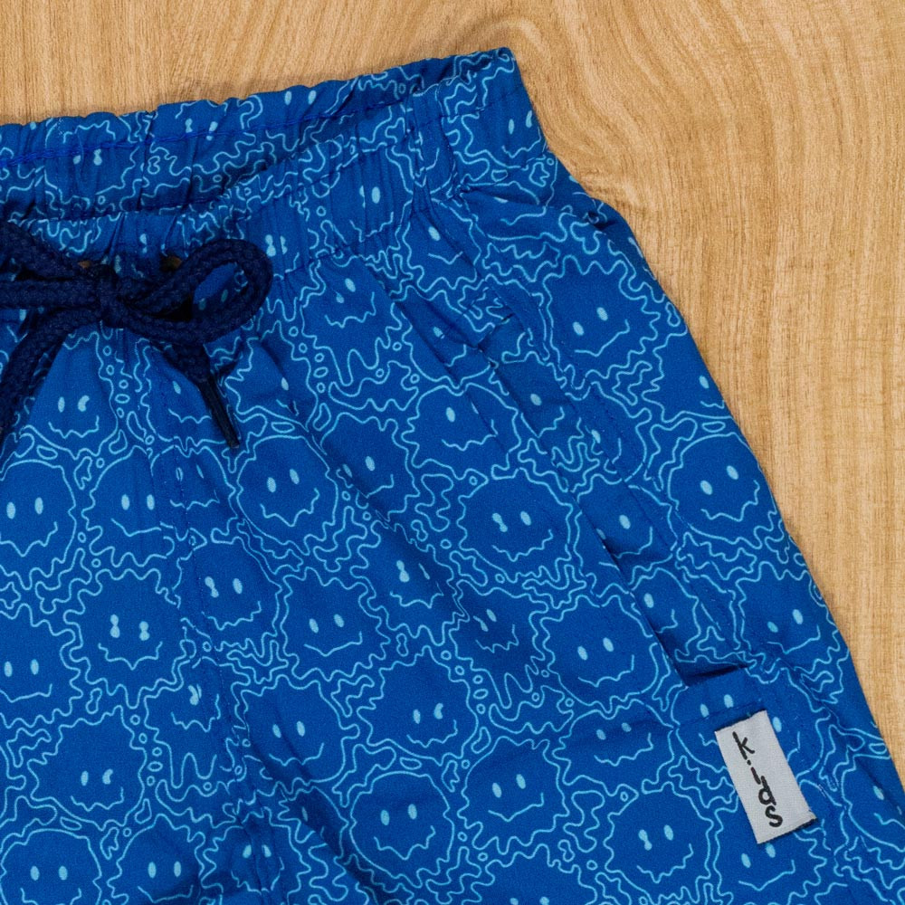 Shorts de Praia com Bolsinho Smiles para Meninos