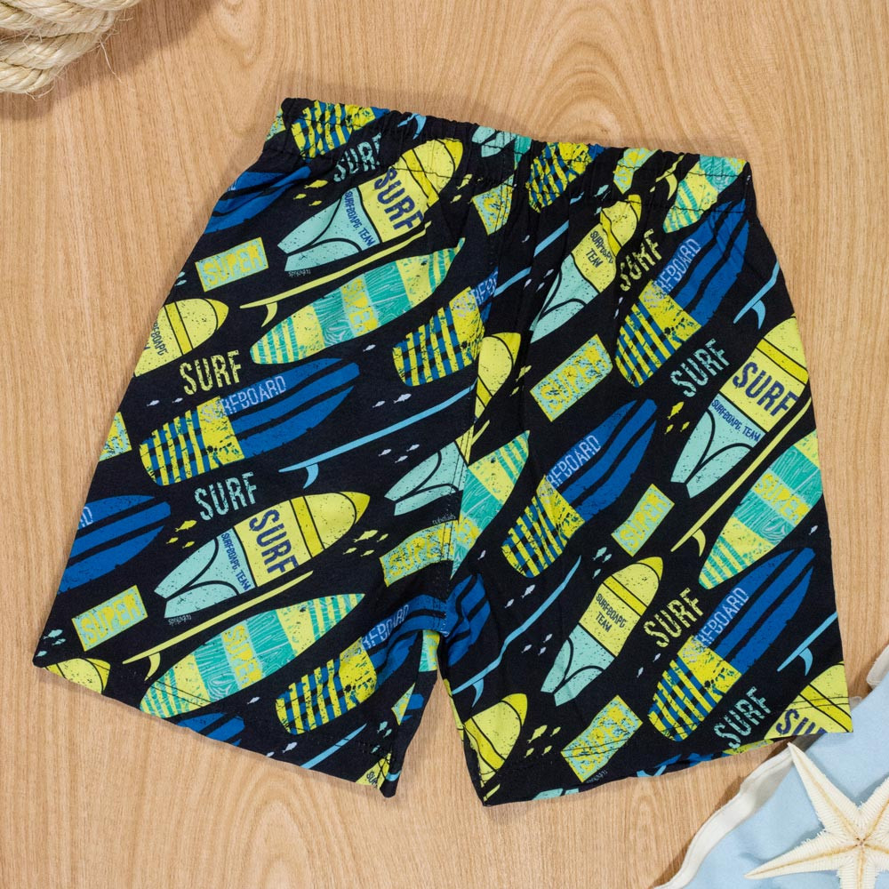 Shorts Praia Pranchas de Surf Infantil para Meninos 