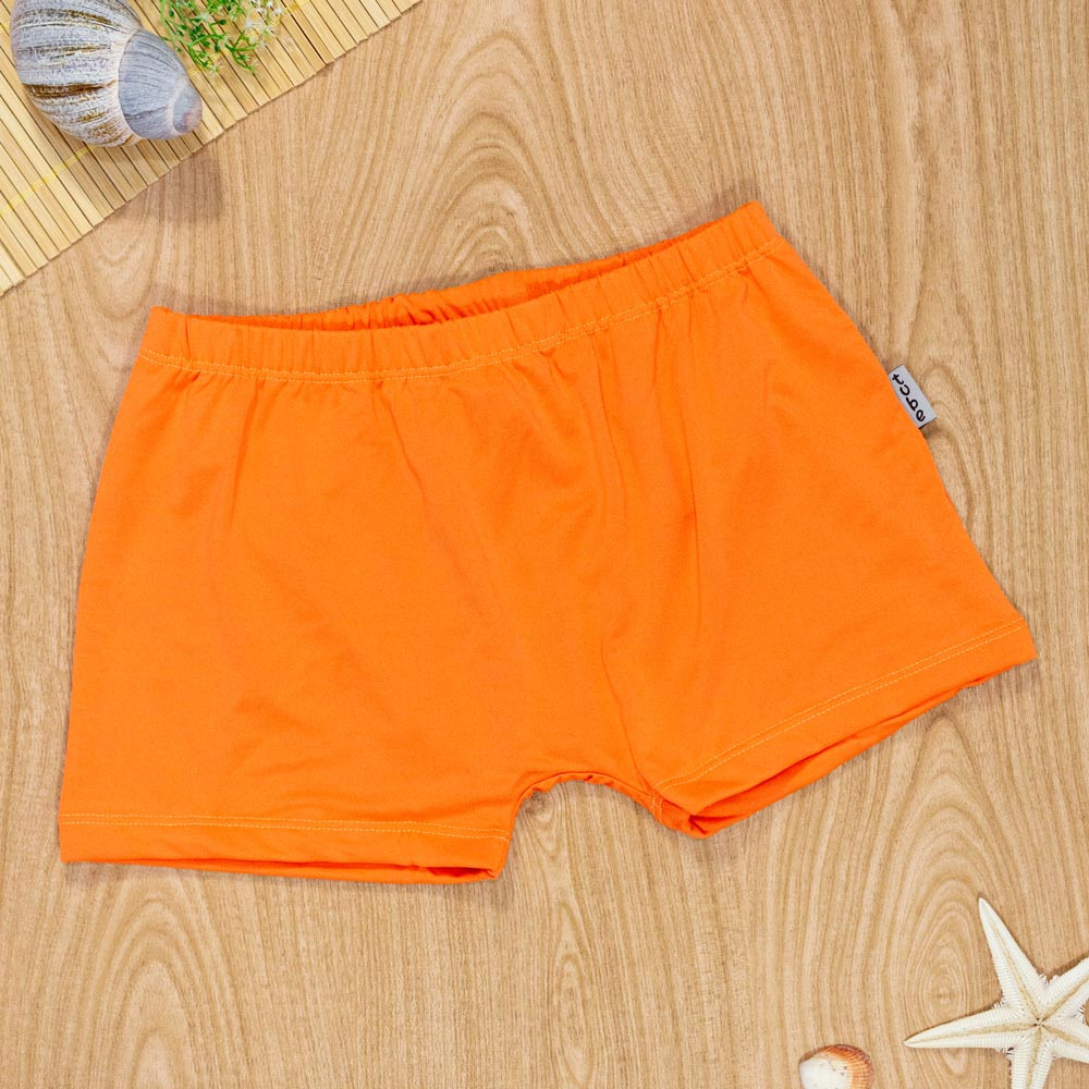 Sunga Boxer Jovem em Tom Laranja - Conforto e Estilo
