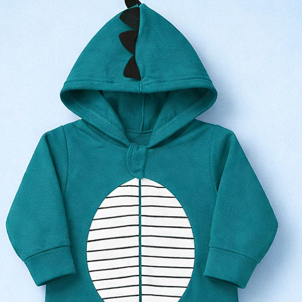 Macacão Infantil Menino em Soft Quentinho com Zíper Fácil Verde