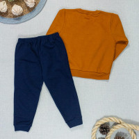 Conjunto de Moletom Infantil 1 ao 3 Tigre Roar Caramelo