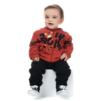 Conjunto de Moletom Infantil Tigrinho Meninos 1 ao 3 anos