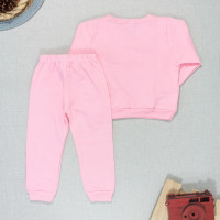 Conjunto de Moletom Infantil Mini Diva Rosa Claro 1 ao 3