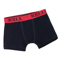 Cueca Boxer Infantil Preta para Meninos de 01 a 06 Anos