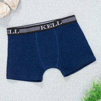 Cueca Boxer Infantil Básico 01 a 06 Anos Azul Marinho