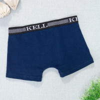 Cueca Boxer Infantil Básico 01 a 06 Anos Azul Marinho
