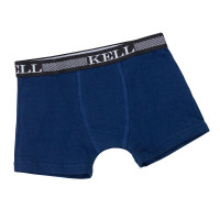 Cueca Boxer Infantil Básico 01 a 06 Anos Azul Marinho