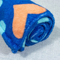 MANTA PARA BEBÊ QUENTINHA 70CM X 1.00M CORAÇÃO ROYAL