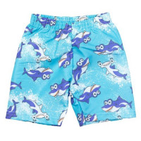 CONJUNTO CURTO REGATA E BERMUDA PARA BEBÊ ESTAMPA TUBARÃO BRANCO