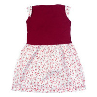 VESTIDO MANGA CURTA PARA BEBÊ ESTAMPADINHO FLORES BRANCO