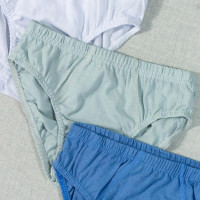 Kit 3 Cuecas Infantil para Meninos 4-10 Anos Cores Sortidas