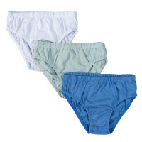Kit 3 Cuecas Infantil para Meninos 4-10 Anos Cores Sortidas