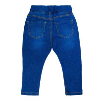 CALÇA JEANS PARA BEBÊ COM APLIQUE ESTRELA GLITTER