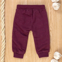 Calça de Moletinho Vinho para Bebês - Maciez e Praticidade
