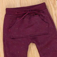 Calça de Moletinho Vinho para Bebês - Maciez e Praticidade