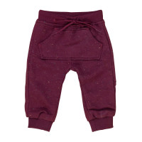 Calça de Moletinho Vinho para Bebês - Maciez e Praticidade