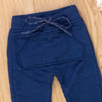 Calça Moletinho Bolso Canguru Marinho - Ideal para Meninos