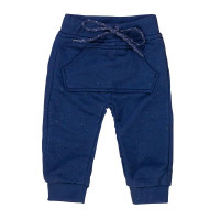 Calça Moletinho Bolso Canguru Marinho - Ideal para Meninos