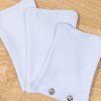 Kit Extensores de Body para Bebê 3 Uni Branco