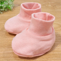 Pantufa de Bebê Rosê Macia e Confortável Básica