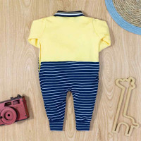 MACACÃO PARA BEBÊ LONGO GOLA POLO MARINHEIRO AMARELO